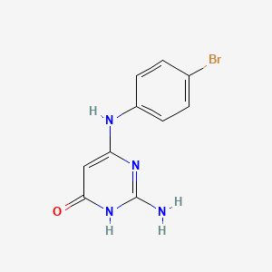 2-Amino-6-(4-bromoanilino)pyrimidin-4(1H)-one