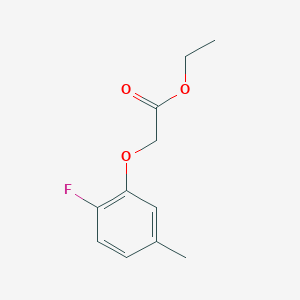 molecular formula C11H13FO3 B1400067 Ethyl 2-(2-fluoro-5-methyl-phenoxy)acetate CAS No. 1339681-64-9