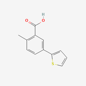 molecular formula C12H10O2S B1400070 2-Methyl-5-(thiophen-2-yl)benzoic acid CAS No. 1465588-54-8