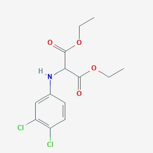 molecular formula C13H15Cl2NO4 B14000707 Diethyl[(3,4-dichlorophenyl)amino]propanedioate CAS No. 6939-59-9