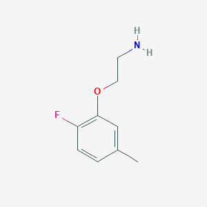 molecular formula C9H12FNO B1400078 2-(2-Fluoro-5-methylphenoxy)ethan-1-amine CAS No. 1341300-00-2