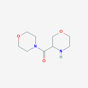 molecular formula C9H16N2O3 B1400084 吗啉-3-基-吗啉-4-基-甲酮 CAS No. 1316219-03-0