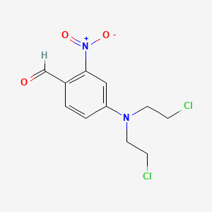 4-[Bis(2-chloroethyl)amino]-2-nitrobenzaldehyde