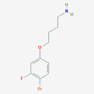molecular formula C10H13BrFNO B1400094 4-(4-Bromo-3-fluorophenoxy)butan-1-amine CAS No. 1514316-19-8