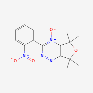 5,5,7,7-Tetramethyl-3-(2-nitrophenyl)-4-oxidofuro[3,4-e][1,2,4]triazin-4-ium