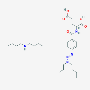 N-butylbutan-1-amine;2-[[4-[(dibutylamino)diazenyl]benzoyl]amino]pentanedioic acid