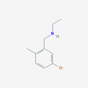 molecular formula C10H14BrN B1400101 [(5-Bromo-2-methylphenyl)methyl](ethyl)amine CAS No. 1520652-91-8