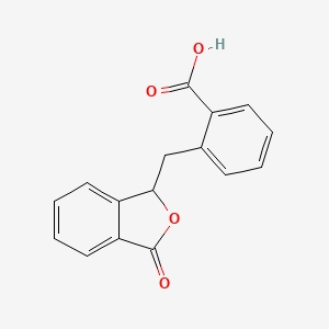 2-[(3-Oxo-1,3-dihydro-2-benzofuran-1-yl)methyl]benzoic acid