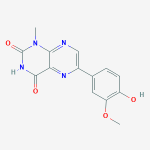 6-(4-Hydroxy-3-methoxyphenyl)-1-methylpteridine-2,4-dione