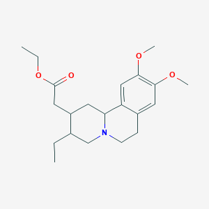 ethyl 2-(3-ethyl-9,10-dimethoxy-2,3,4,6,7,11b-hexahydro-1H-benzo[a]quinolizin-2-yl)acetate