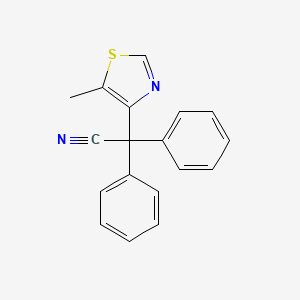 2-(5-Methyl-1,3-thiazol-4-yl)-2,2-diphenylacetonitrile