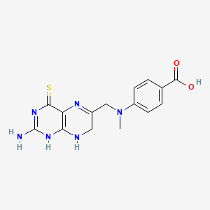 4-[(2-amino-4-sulfanylidene-7,8-dihydro-1H-pteridin-6-yl)methyl-methylamino]benzoic acid