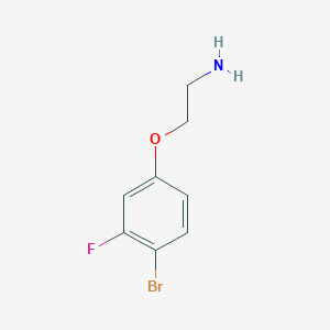 molecular formula C8H9BrFNO B1400106 2-(4-Bromo-3-fluorophenoxy)ethan-1-amine CAS No. 1427396-24-4