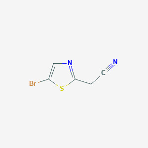 molecular formula C5H3BrN2S B1400120 2-(5-Bromothiazol-2-YL)acetonitrile CAS No. 1375064-90-6