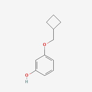 molecular formula C11H14O2 B1400126 3-Cyclobutylmethoxyphenol CAS No. 1351384-34-3