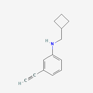 molecular formula C13H15N B1400127 N-(cyclobutylmethyl)-3-ethynylaniline CAS No. 1490278-80-2