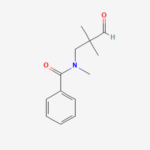 molecular formula C13H17NO2 B14001271 n-(2,2-Dimethyl-3-oxopropyl)-n-methylbenzamide CAS No. 15451-21-5