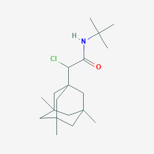 N-tert-Butyl-2-chloro-2-(3,5,7-trimethyltricyclo[3.3.1.1~3,7~]decan-1-yl)acetamide