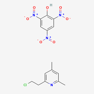 2-(2-Chloroethyl)-4,6-dimethylpyridine;2,4,6-trinitrophenol