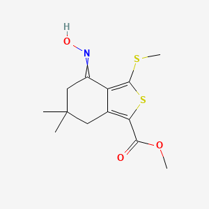 Methyl4-hydroxyimino-6,6-dimethyl-3-(methylthio)-4,5,6,7-tetrahydrobenzo[C]thiophene-1-carboxylate