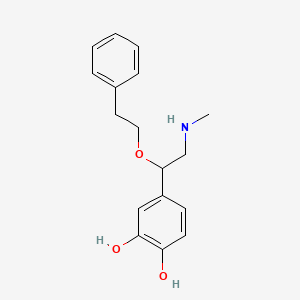 4-[2-(Methylamino)-1-(2-phenylethoxy)ethyl]benzene-1,2-diol