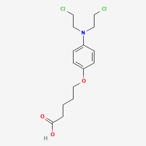 Valeric acid, 5-(p-(bis(2-chloroethyl)amino)phenoxy)-