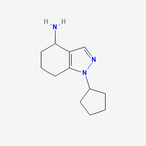 molecular formula C12H19N3 B1400137 1-环戊基-4,5,6,7-四氢-1H-吲唑-4-胺 CAS No. 1484115-68-5