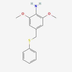 Benzenamine, 2,6-dimethoxy-4-[(phenylthio)methyl]-