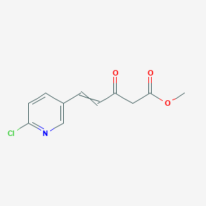 Methyl (4E)-5-(6-chloropyridin-3-YL)-3-oxopent-4-enoate