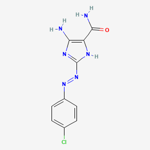 5-Amino-2-[(4-chlorophenyl)hydrazinylidene]imidazole-4-carboxamide