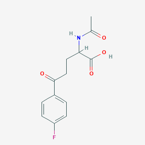 2-(Acetylamino)-5-(4-fluorophenyl)-5-oxopentanoic acid