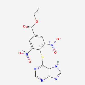 ethyl 3,5-dinitro-4-(7H-purin-6-ylsulfanyl)benzoate