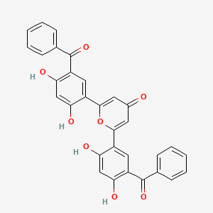 2,6-Bis(5-benzoyl-2,4-dihydroxyphenyl)-4h-pyran-4-one