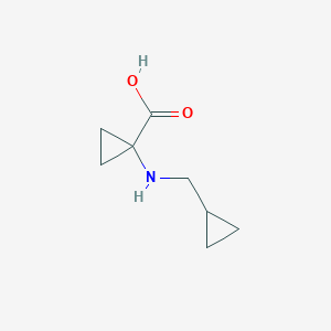 molecular formula C8H13NO2 B1400143 1-[(环丙基甲基)氨基]环丙烷-1-羧酸 CAS No. 1600452-33-2