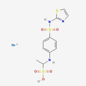 1-[[4-(1,3-Thiazol-2-ylsulfamoyl)phenyl]amino]ethanesulfonic acid