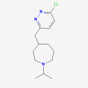molecular formula C14H22ClN3 B1400148 4-((6-氯哒嗪-3-基)甲基)-1-异丙基氮杂环己烷 CAS No. 1361114-45-5