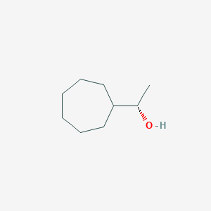 molecular formula C9H18O B1400151 (1S)-1-环庚基乙醇 CAS No. 1461689-19-9