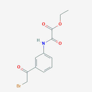 Ethyl 2-[3-(2-bromoacetyl)anilino]-2-oxoacetate