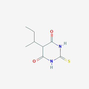 molecular formula C8H12N2O2S B14001596 5-Butan-2-yl-2-sulfanylidene-1,3-diazinane-4,6-dione CAS No. 42039-83-8