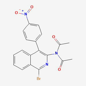 N-acetyl-N-[1-bromo-4-(4-nitrophenyl)isoquinolin-3-yl]acetamide