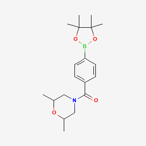 (4-(4,4,5,5-Tetramethyl-1,3,2-dioxaborolan-2-YL)phenyl)(2,6-dimethylmorpholino)methanone