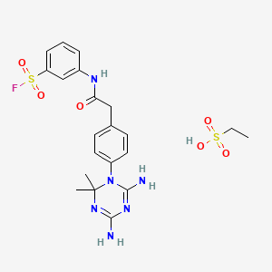 3-[[2-[4-(4,6-diamino-2,2-dimethyl-1,3,5-triazin-1-yl)phenyl]acetyl]amino]benzenesulfonyl Fluoride