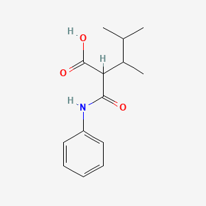 3,4-Dimethyl-2-(phenylcarbamoyl)pentanoic acid