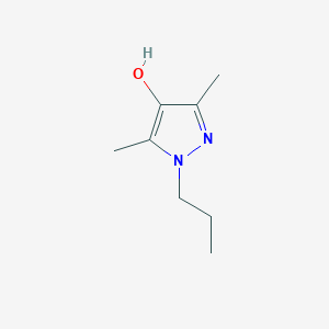 molecular formula C8H14N2O B1400167 3,5-二甲基-1-丙基-1H-吡唑-4-醇 CAS No. 1489896-29-8