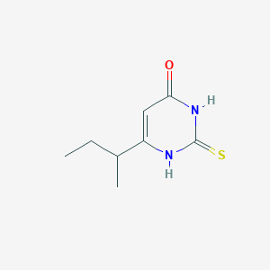molecular formula C8H12N2OS B1400168 6-(仲丁基)-2-硫代-2,3-二氢嘧啶-4(1H)-酮 CAS No. 873972-85-1
