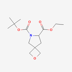 6-(tert-Butyl) 7-ethyl 2-oxa-6-azaspiro[3.4]octane-6,7-dicarboxylate