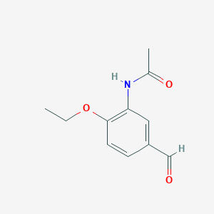 molecular formula C11H13NO3 B14001686 n-(2-Ethoxy-5-formylphenyl)acetamide CAS No. 6946-33-4