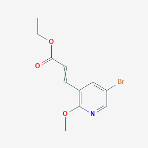 Ethyl 3-(5-bromo-2-methoxypyridin-3-YL)acrylate