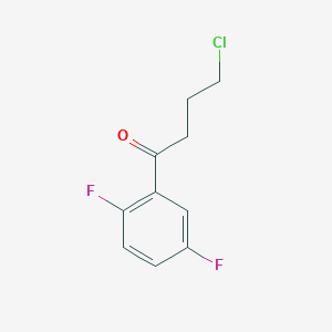 molecular formula C10H9ClF2O B1400170 4-Chloro-1-(2,5-difluorophenyl)butan-1-one CAS No. 1216260-42-2