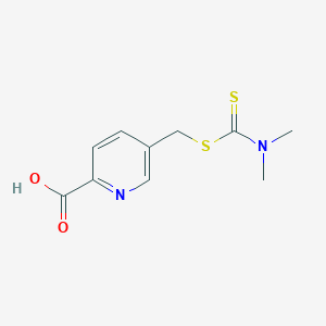 5-(Dimethylthiocarbamoylsulfanylmethyl)pyridine-2-carboxylic acid